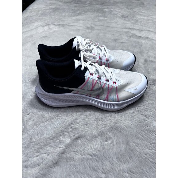 Nike Zoom Winflo 7 Running Shoes White & Black Size 10 - Picture 13 of 13